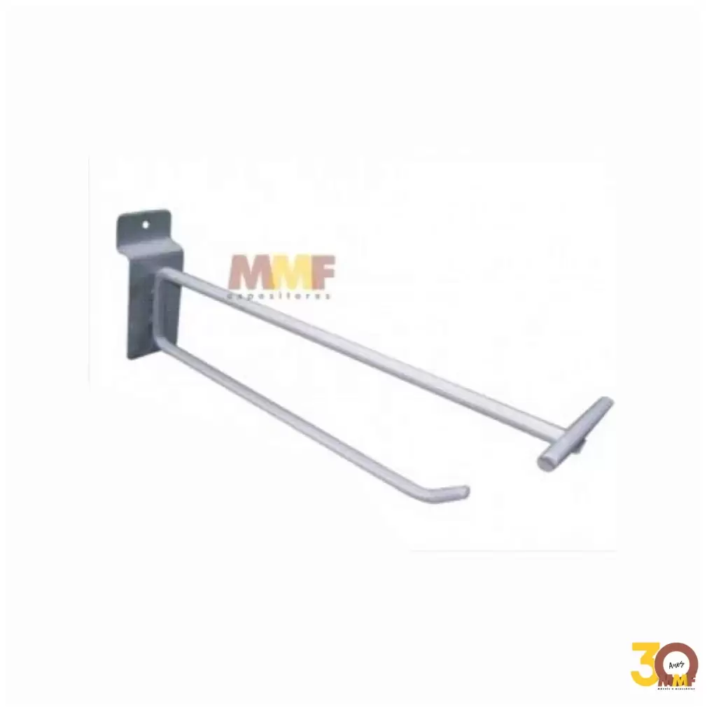 Gancho Para Barra Com Porta Etiqueta 6 mm Atv Cor Branco 25 Cm