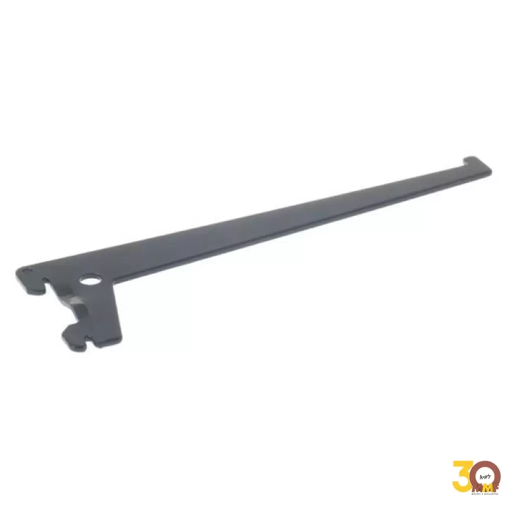 Suporte Simples Passo 50 Para Trilho Crem. Cor Preto 50 Cm