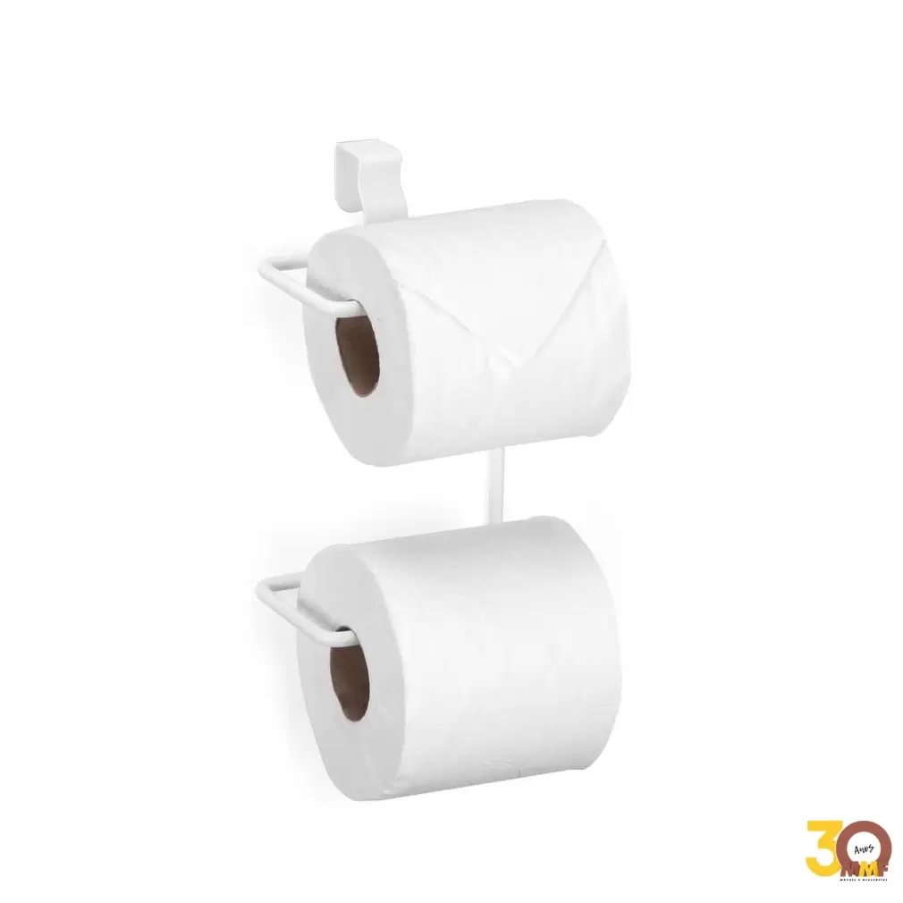 Suporte Papel Higiênico Duplo Caixa Acoplada