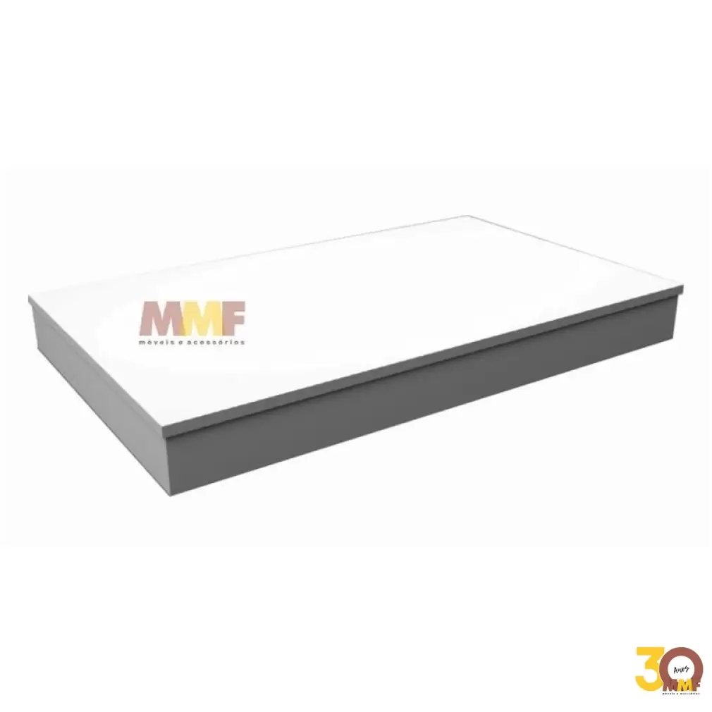 Tablado Base - 90 x 8 x 55 cm em MDF Cor Branco