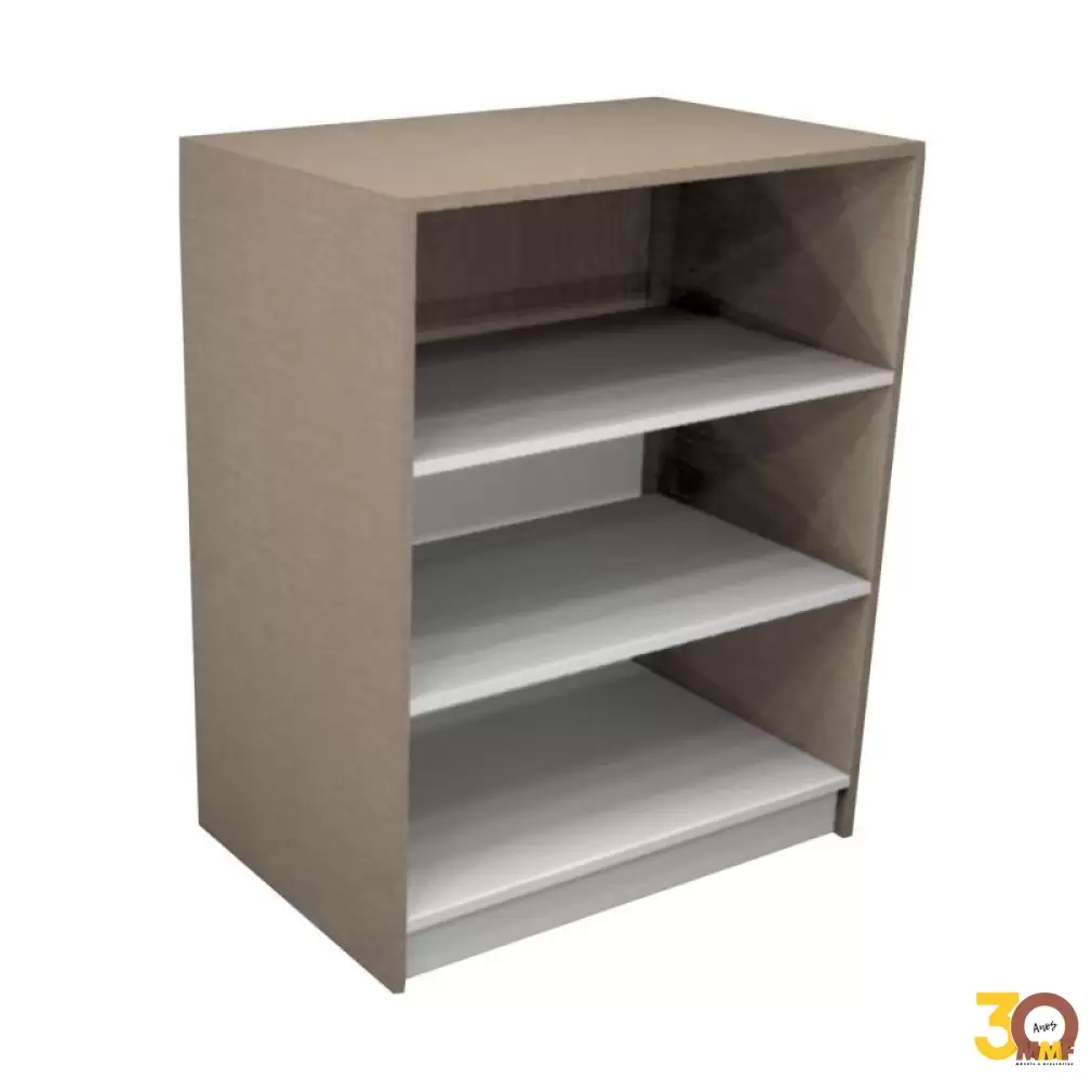 Balcão Atendimento em MDF Reto - 75 x 95 x 50 cm Cor Gianduia