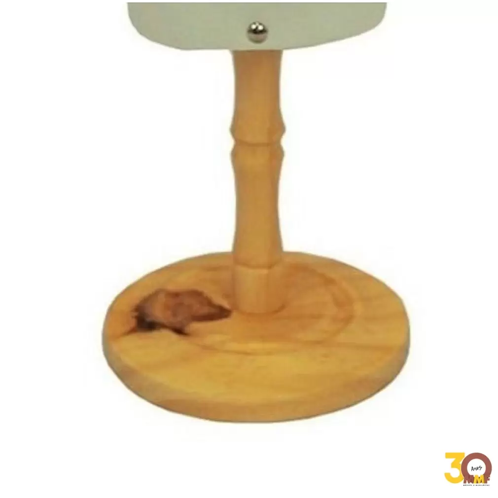 Pedestal Torneado para Mini Busto Biju Madeira