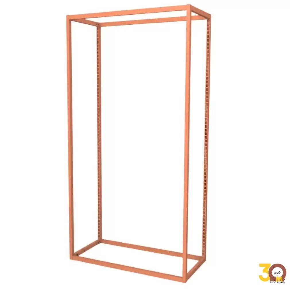 Estrutura Inicial Tubo Crem. 30x30, 450x640x2200mm FI Cor Rosé