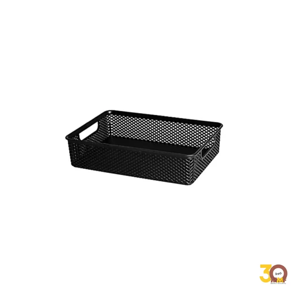 Cesto Organizador Preto 23x16x6,0 Cm Linea