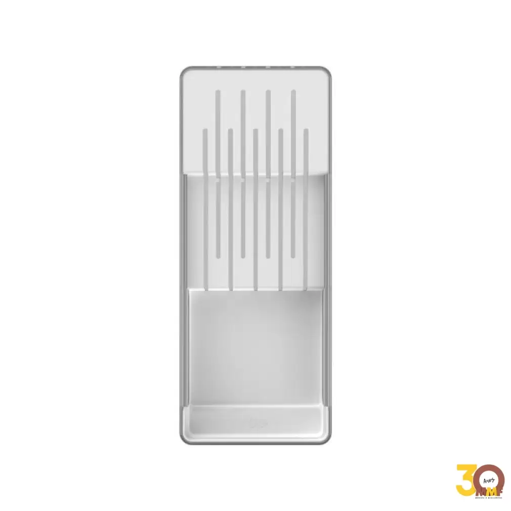 Organizador De Facas Clear Branco Fechado