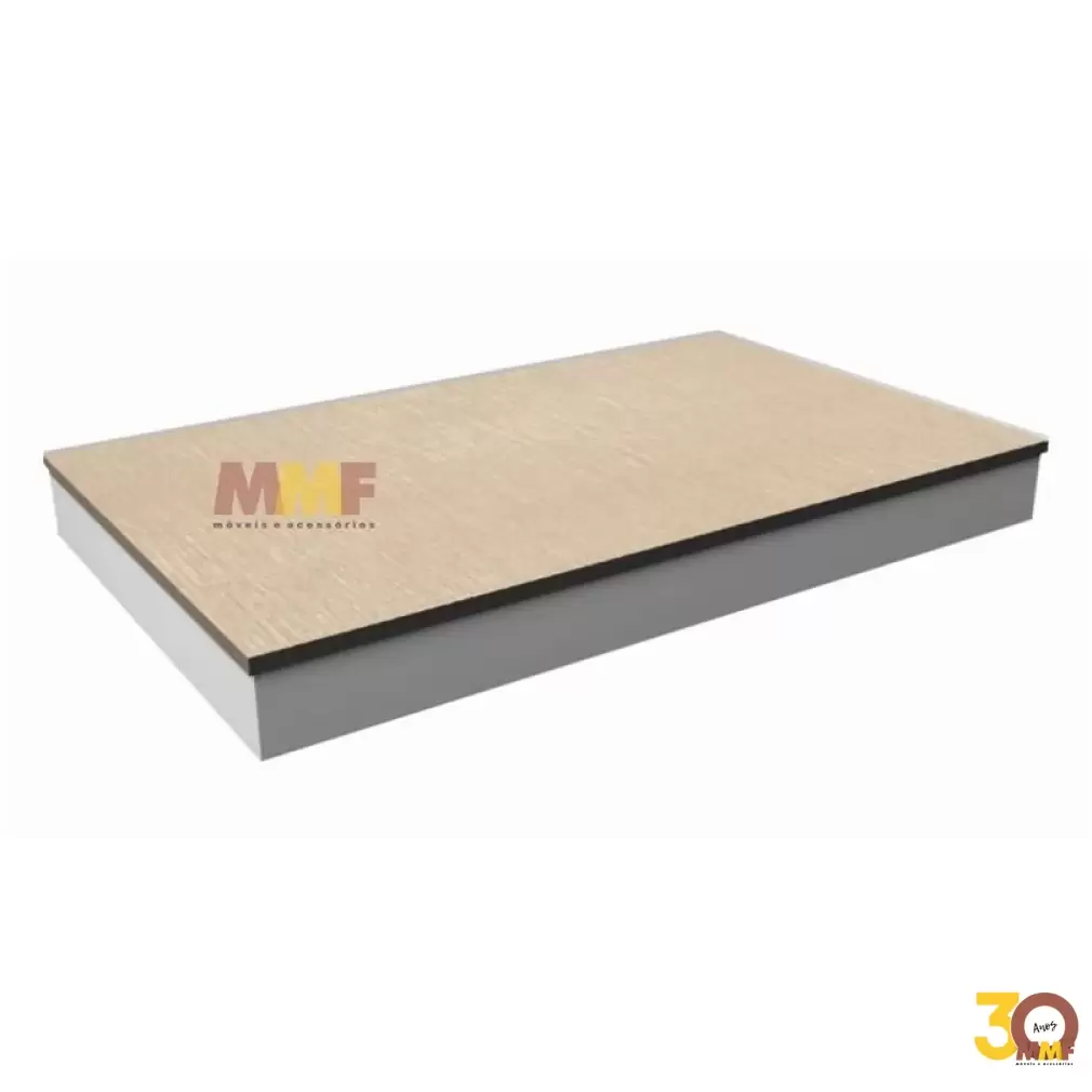 Tablado Base - 75 x 8 x 55 cm em MDF Cor Gianduia