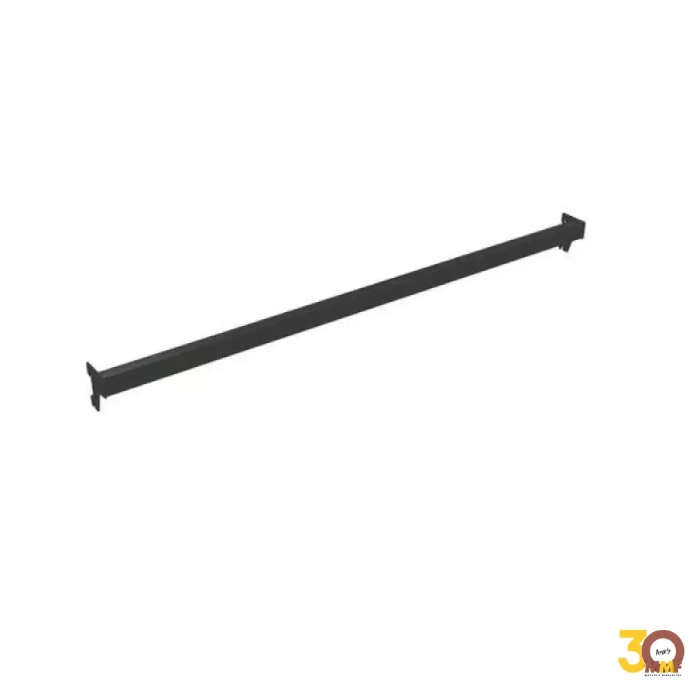 Arara fixa Cremalheira Tubo 80 cm 20 x 30 Fidel cor Preto Fosco