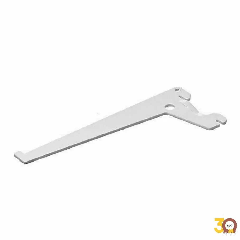 Suporte Simples Passo 50 Para Trilho Crem. Cor Branco 25 Cm