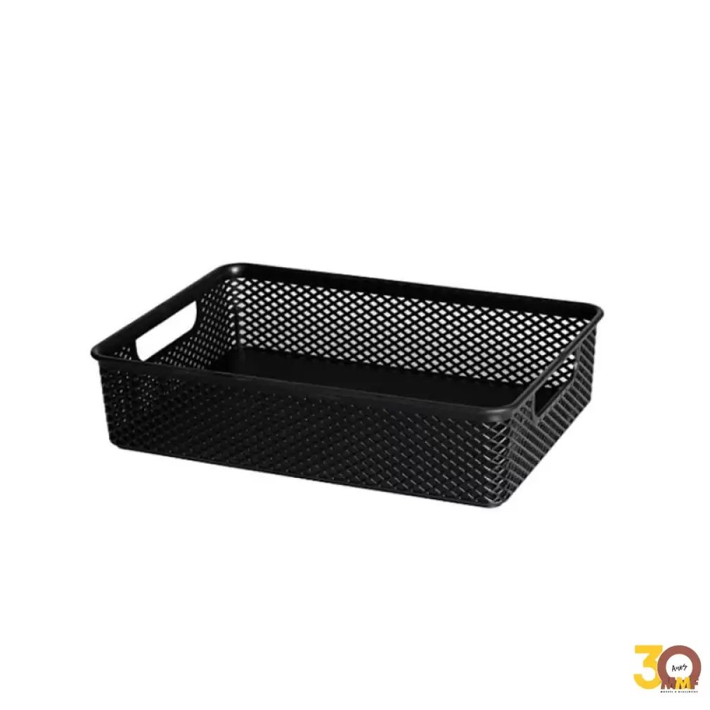 Cesto Organizador Preto 39x27x7,5 Cm Linea