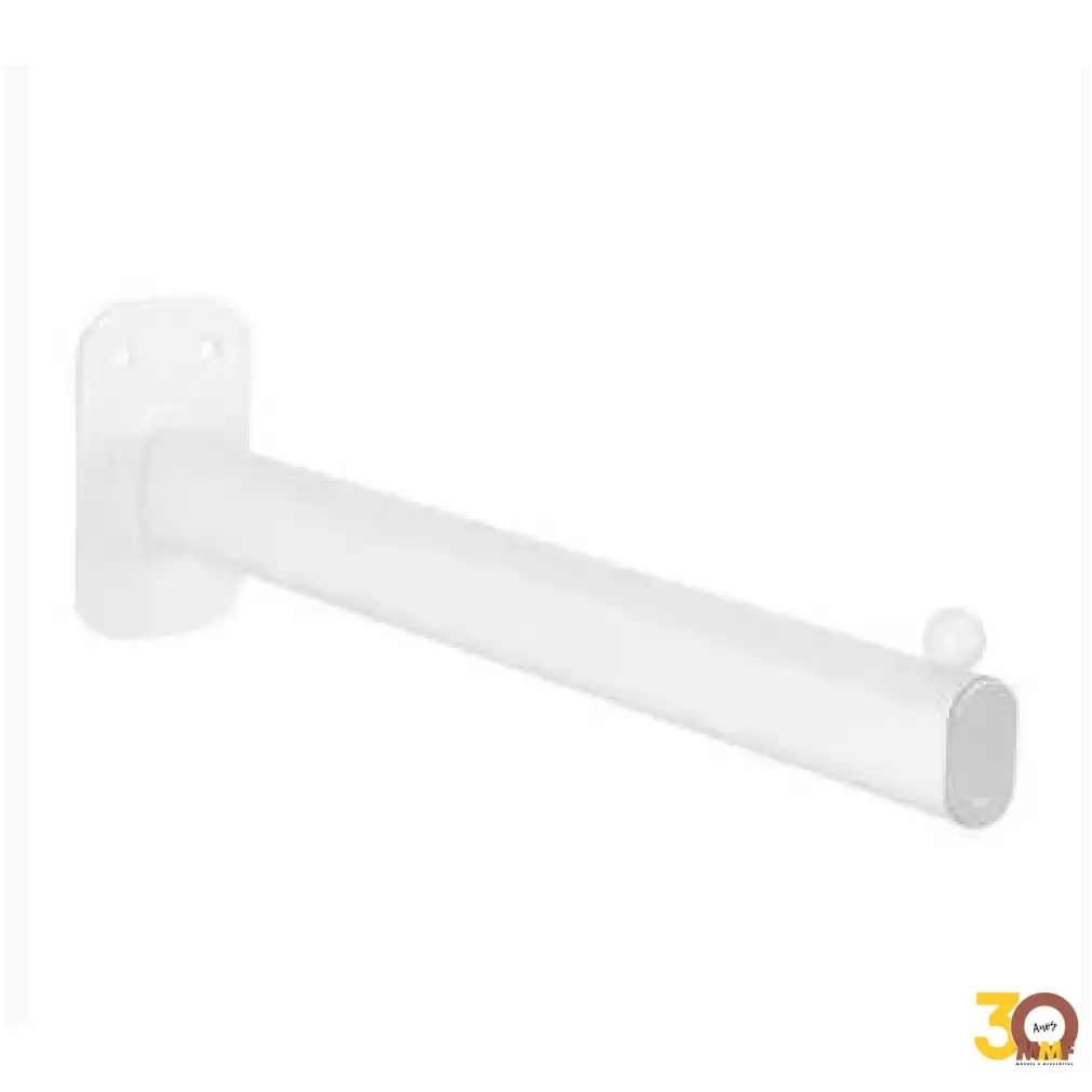 RT Reto Para Parede Tubo Oblongo FC Cor Branco 30 Cm