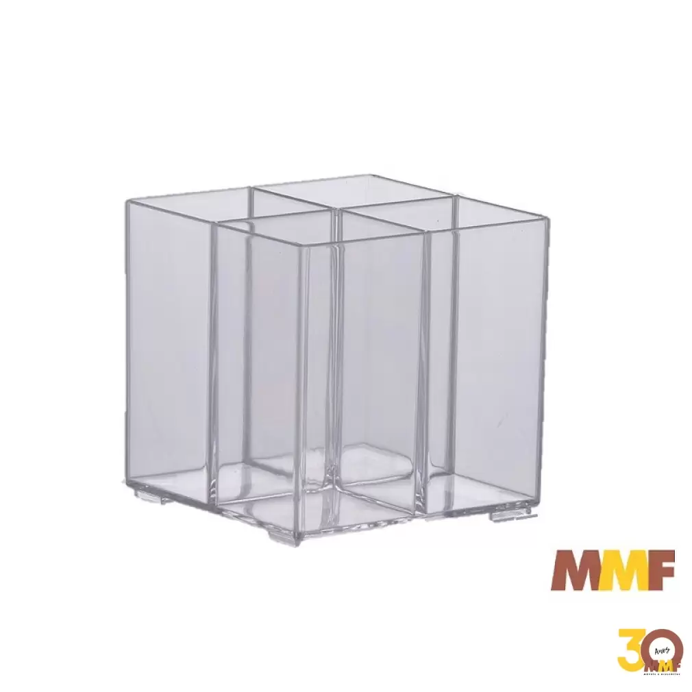 Organizador Multiuso Com 4 Divisorias 10X10X10 Cm