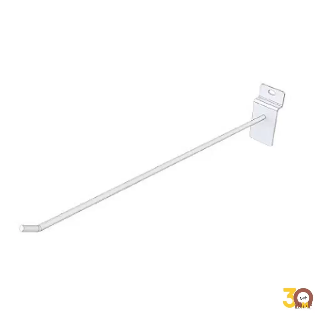 Gancho Para Painel 10 Cm 4 mm Branco (Mig) (001049) Kit 100 Pçs