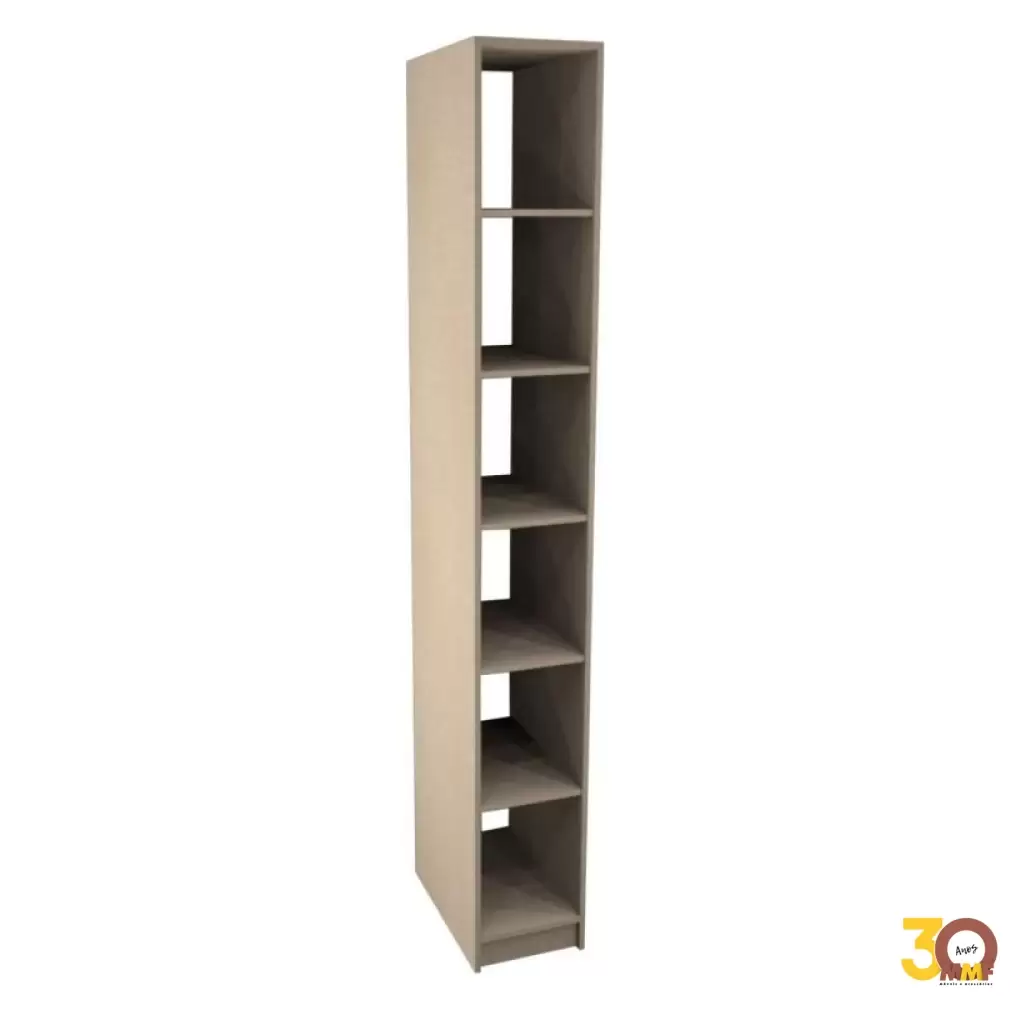 Armário Closet Prateleira 30 CM 30 x 222 x 45 cm Cor Gianduia