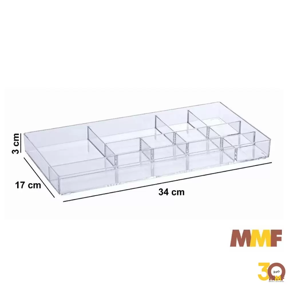 Bandeja Com Divisoria 34 X 17 X 3 Cm