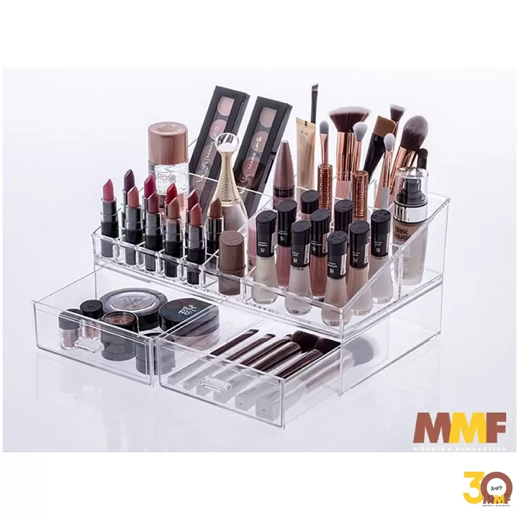 Kit Organizador Cosmeticos 32 X 18,5 X 15,5 Cm