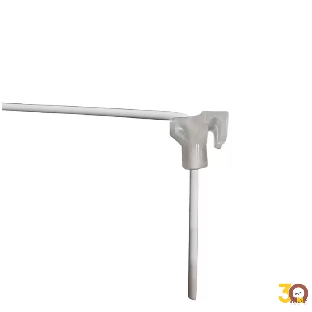 Gancho Para Tela 15 Cm 4 mm Branco  (000854) KIt 10 Pçs