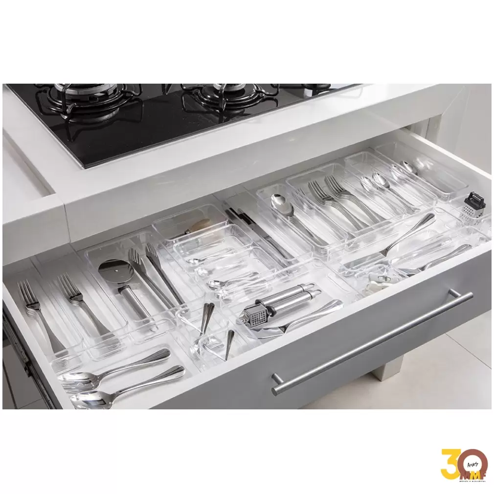 Organizador Diamond 22,5X7,5X5,2 Cm Cristal