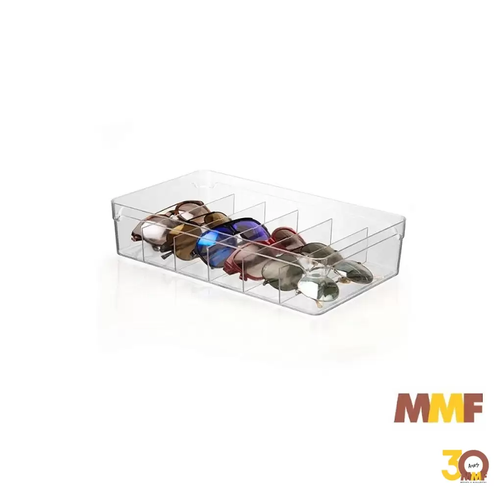 Colmeia Organizador de Gavetas 4,3 Lts Ps Cristal 340X197X7