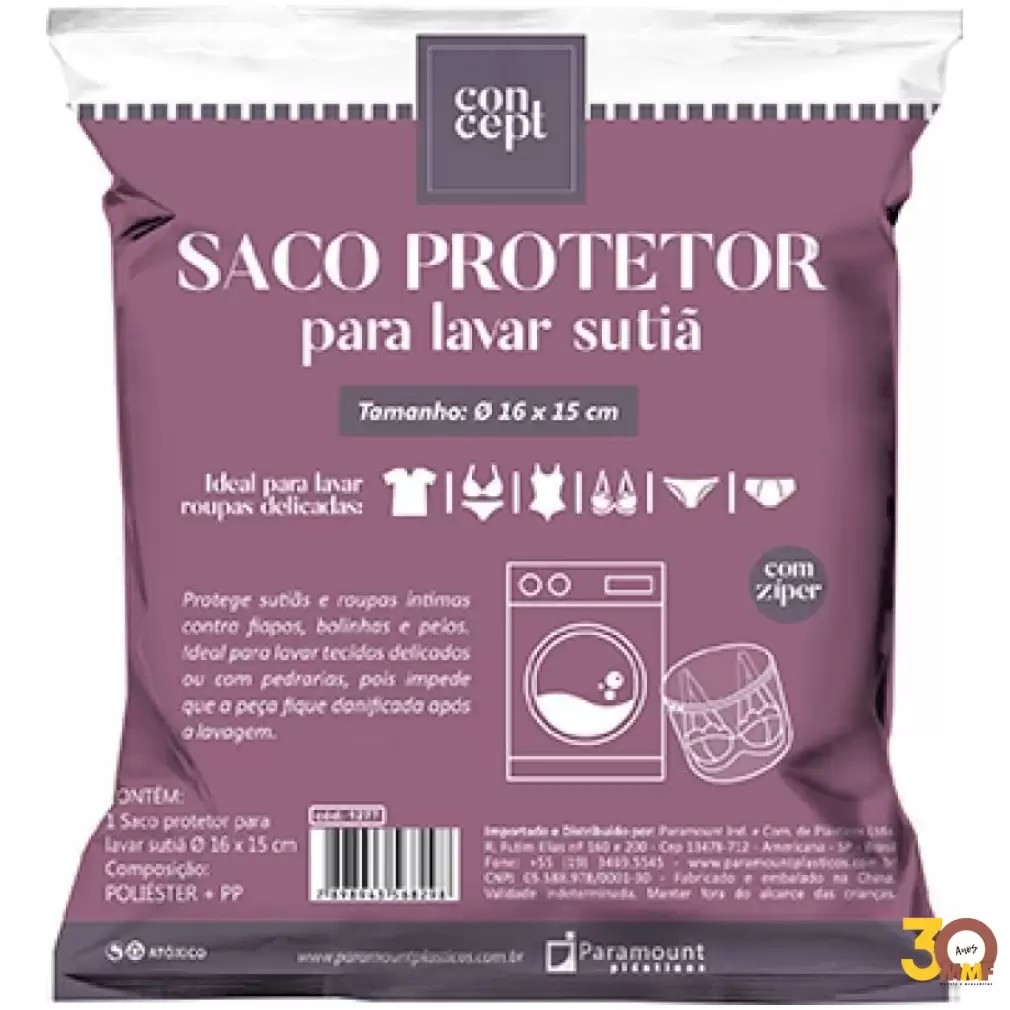 SACO PROTETOR PARA LAVAR SUTIA  16 X 15 CM