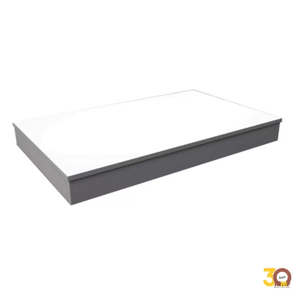 Tablado Base - 135 x 8 x 55 cm em MDF Cor Branco