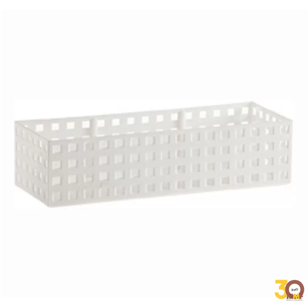 Organizador Empilhavel 32X11,5X8 Quadratta Branco