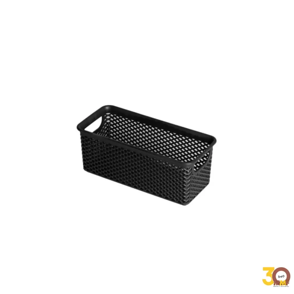 Cesto Organizador Preto 20x9x8 Cm Linea