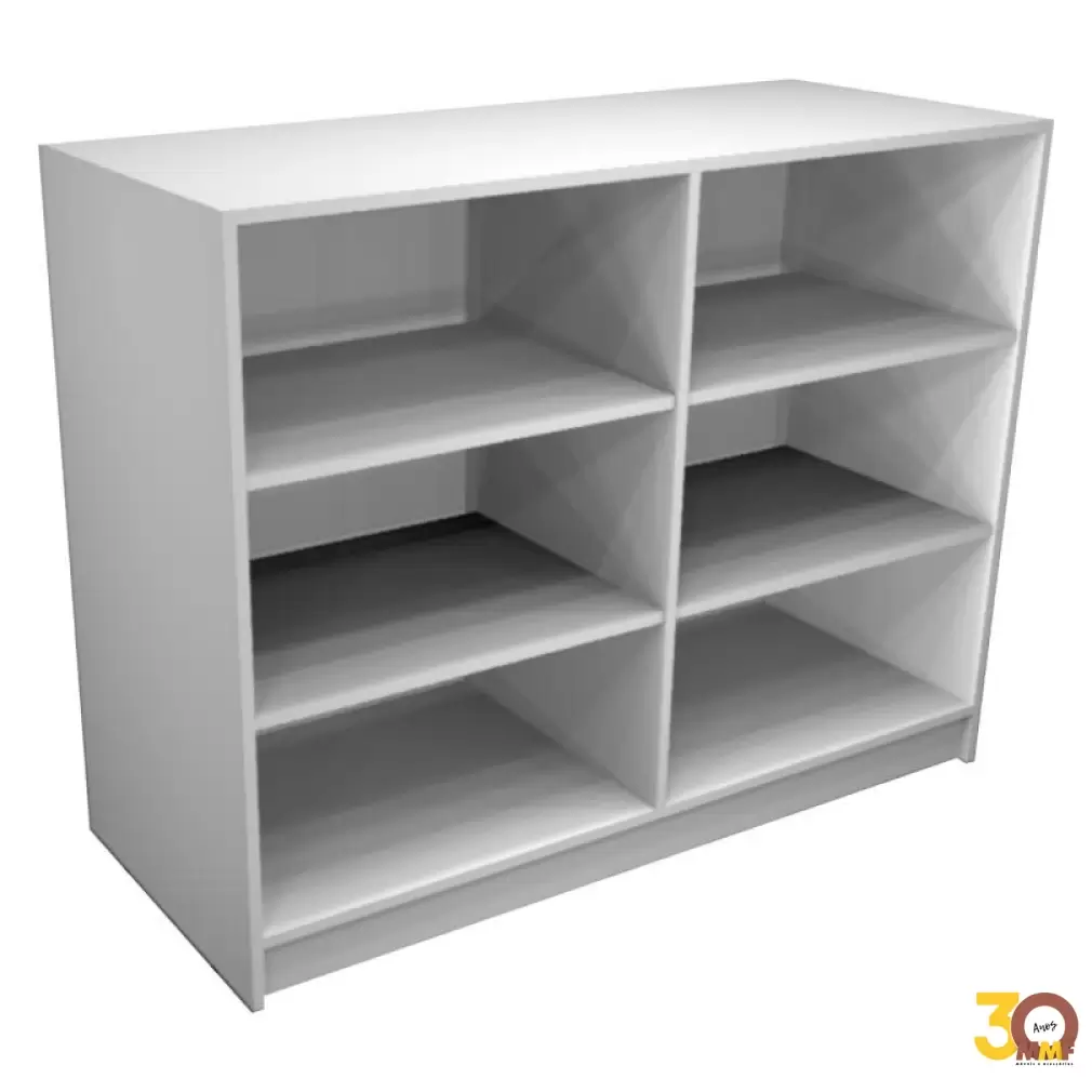 Balcão Atendimento Sem Gaveta Reto 120x95x50 cm Cor Branco