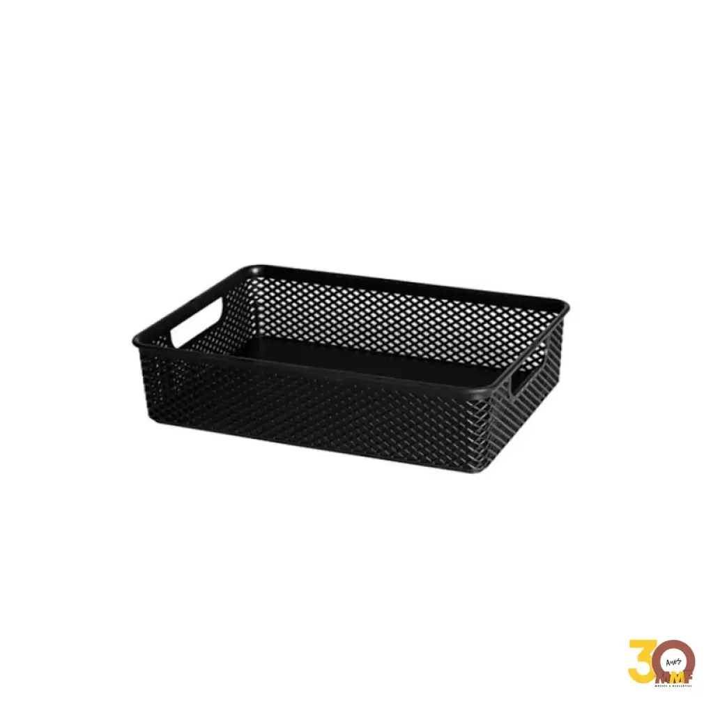 Cesto Organizador Preto 30x21x7 Cm Linea