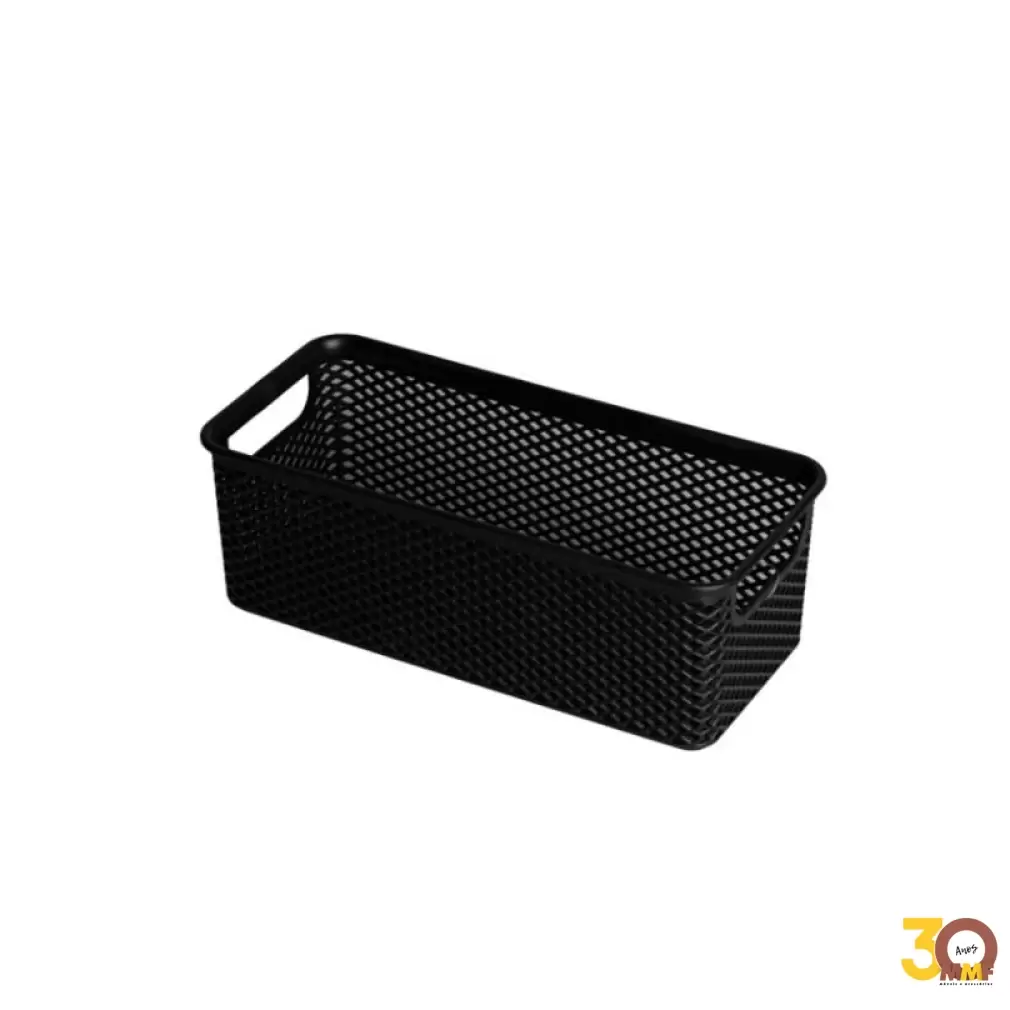 Cesto Organizador Preto 26x12x9 Cm Linea