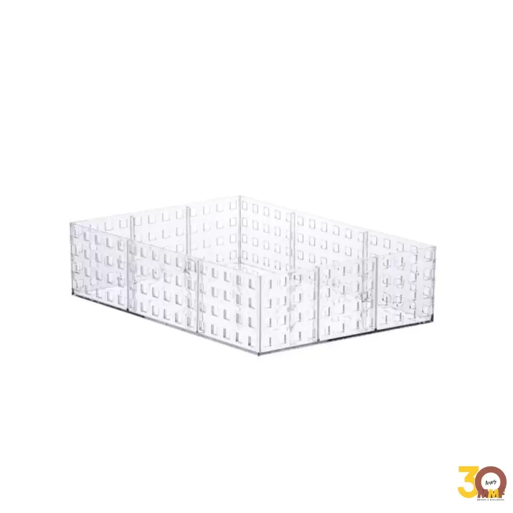 Organizador Empilhavel 23X16X8 Quadratta Cristal