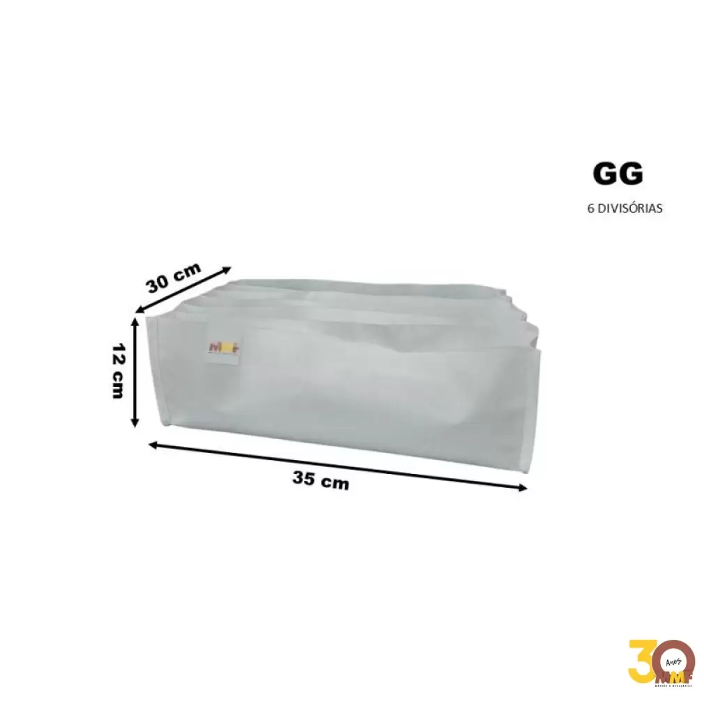 Organizador Colmeia Tnt GG (6 Divisórias) 10X35X30