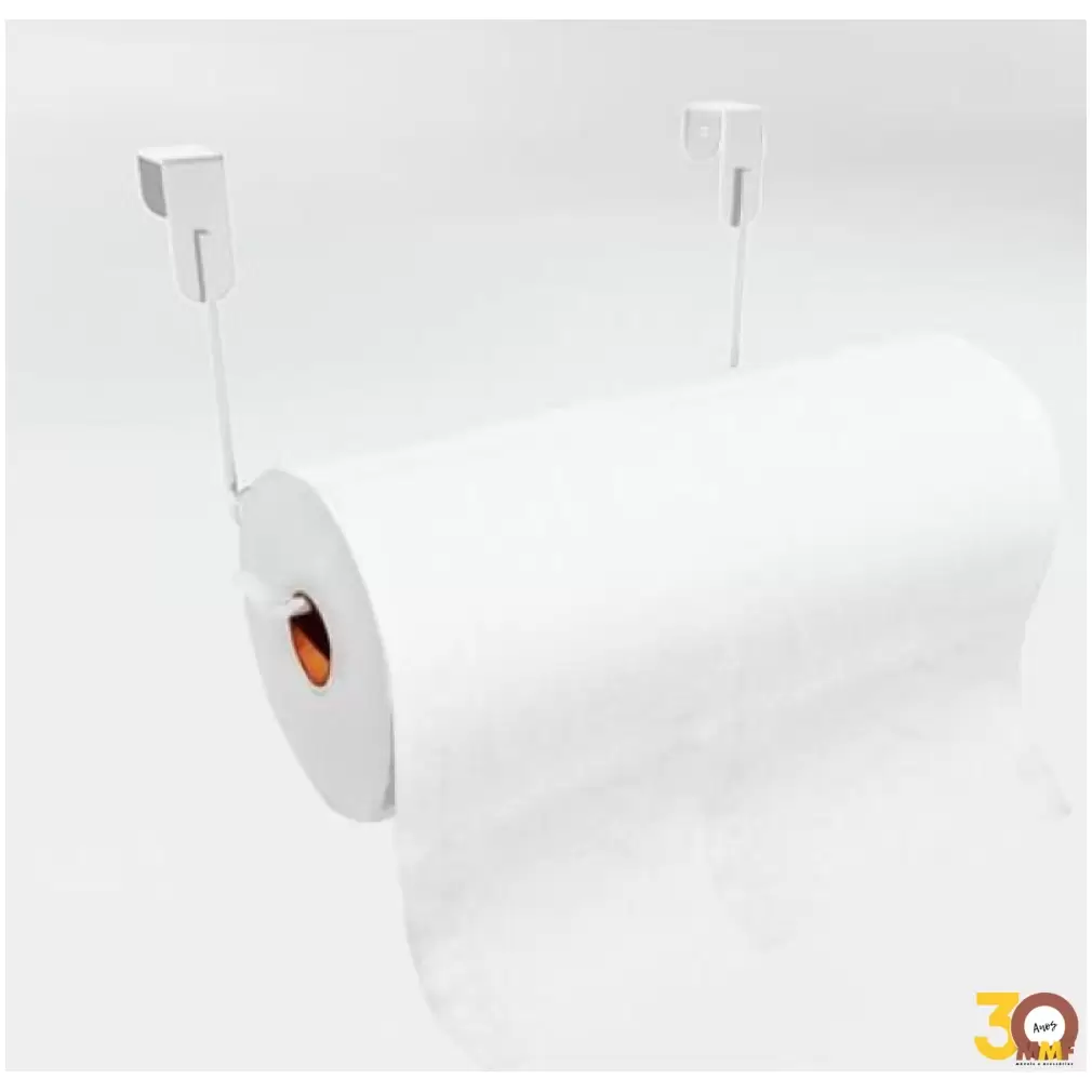 Suporte Papel Toalha Para Porta Otimizee Branco