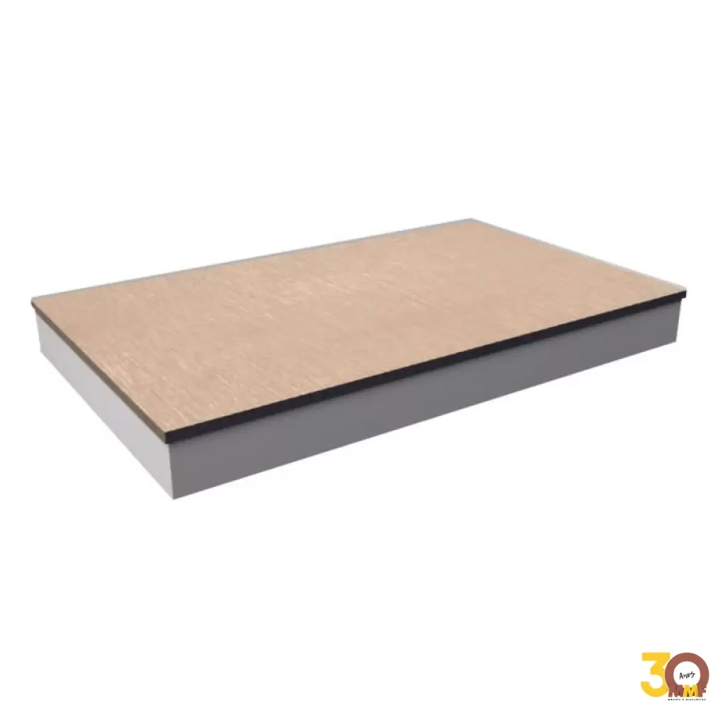 Tablado Base - 135 x 8 x 55 cm em MDF Cor Gianduia