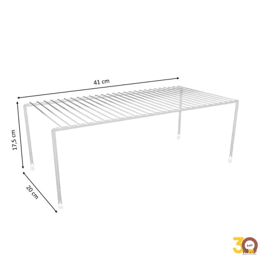 Organizador Para Armário Prateleira 41 Cm Branco