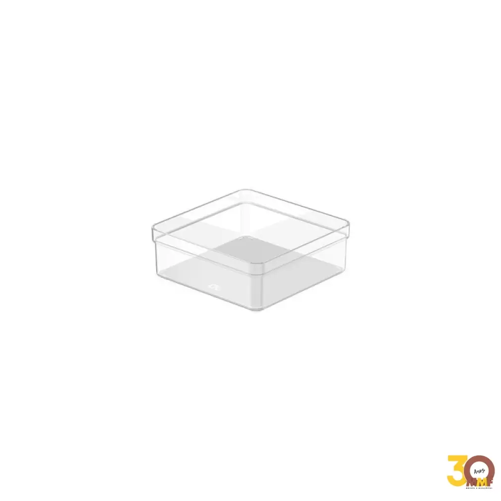 Organizador De Gaveta Clear 15 X 15 X 5,6 Natural