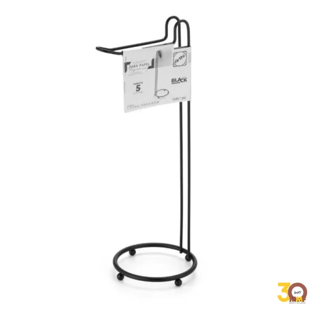 SUPORTE CHAO Para PAPEL HIGIENICO UNIT BLACK