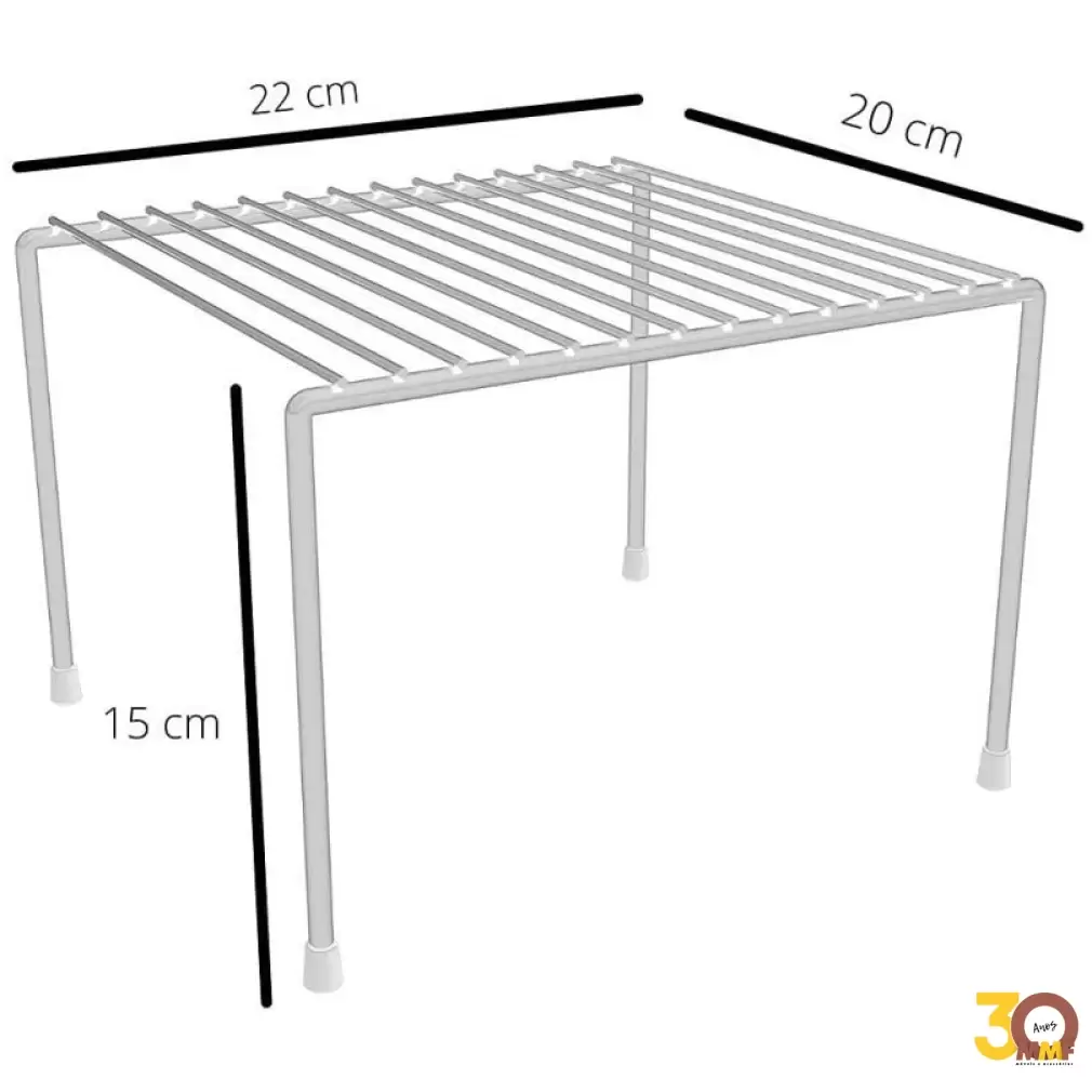 Organizador Para Armário Prateleira 21 Cm Branco