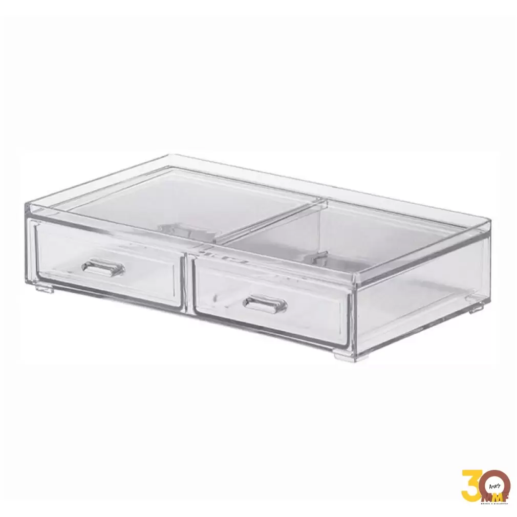 Caixa Organizadora Com 2 Gavetas 31,5 X 18,5 X 7 Cm